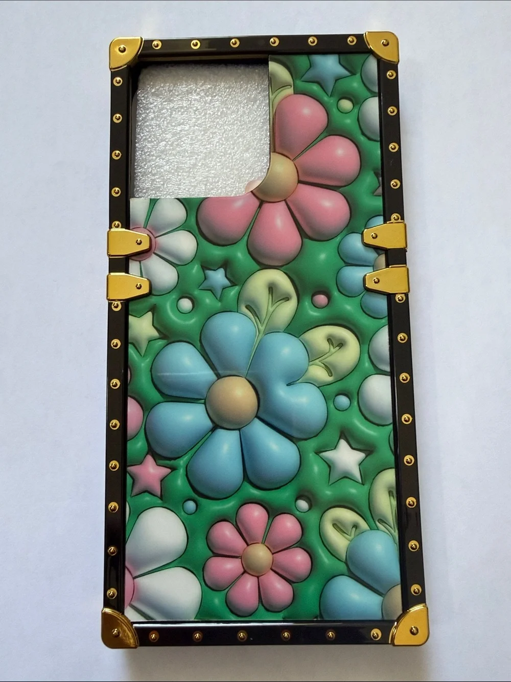 Floral Green Decorative Phone Case - Compatible with iPhone 14 Pro Max